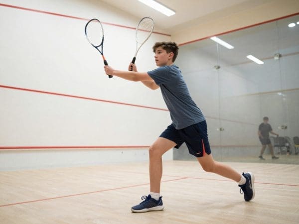 Young Squash player